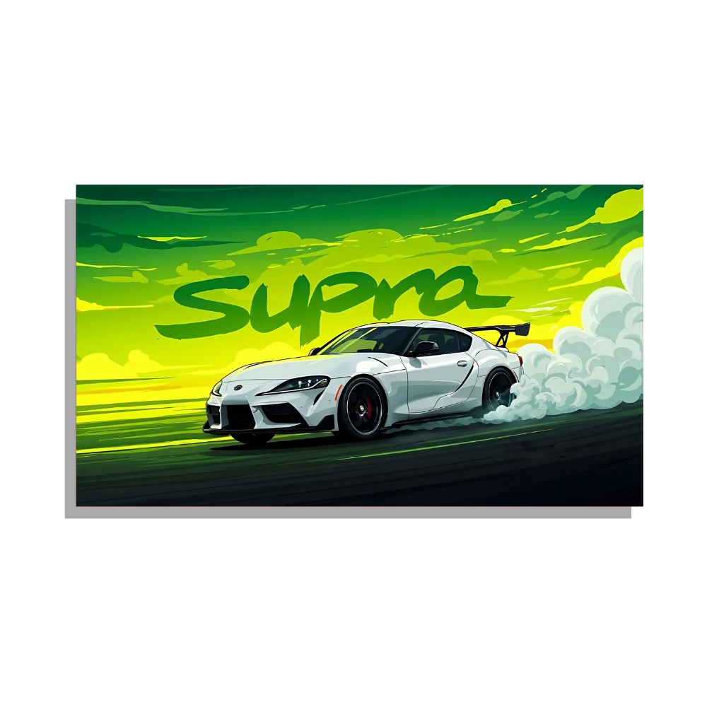 Djane Studio Premium Acrylic Car Frame | Acrylic Car Frame for Living Room, Bedroom, Office & Gaming Room | Modern Home Décor | Pack of 1 | Size 12x18 Inch